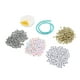 thumbnail image 4 of 800 cuentas de letras de diferentes colores con patrón transparente, ligeras, superficie brillante, cuentas del alfabeto ampliamente utilizadas para hacer joyas de bricolaje, 4 of 10