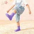 thumbnail image 4 of Aofany Toddler Socks Girls And Boys Solid Color Non-Slip Socks For 1-8T Comfortable Mid-calf Socks for Kids Boys Girls, 4 of 5