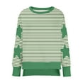 thumbnail image 4 of Ndbuld Tunic Shirts for Womens Long Sleeve Tops Casual V Neck Sweaters for Women Blouses Green XL, 4 of 5