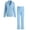 Blue, variant on RH Women Pajamas Set Button Down Sleepwear Long Sleeve Nightwear Long Pants Pj Set S-XXL RHW4013