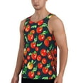 thumbnail image 2 of Xecao Tomatoes Men's Tank Top Workout Quick Dry Sleeveless Gym Jogging Muscle Shirts Summer Swim Beach Tops, 2 of 9