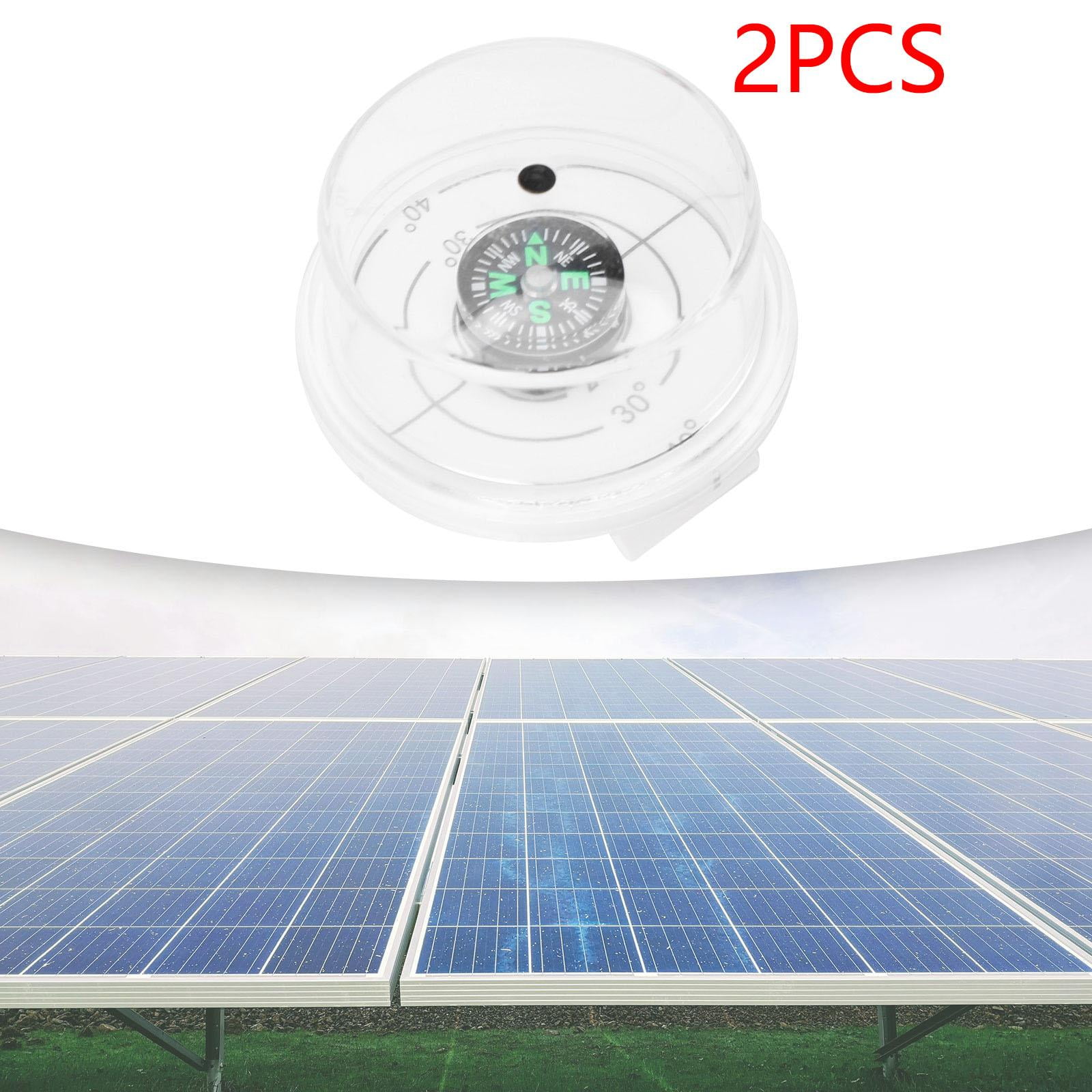 TISHITA Solar Angle Guide, Solar Inclinometer with Compass, Install to Solar Panel Alignment Tool Sun Angle Sun Angle 2pcs