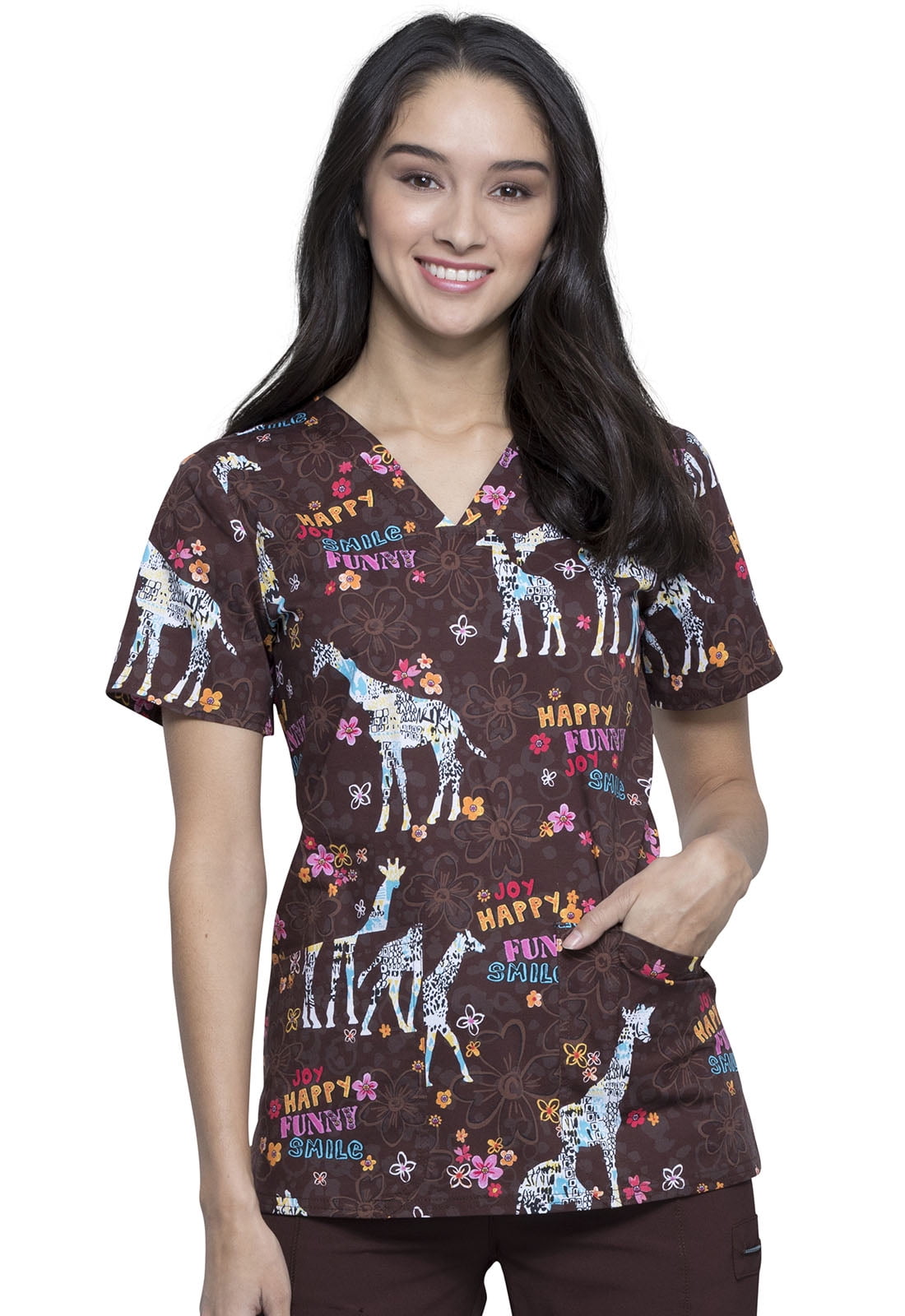 Cherokee Cherokee Genuine Scrubs Top for Women VNeck CK651, XS
