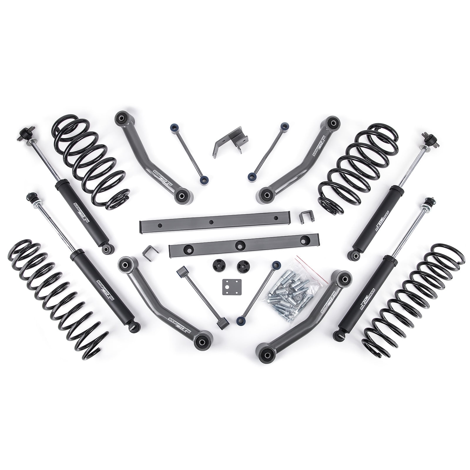 Maxpeedingrods 4" Lift Kit w/ Shocks Absorbers For Jeep Wrangler TJ 4WD 2003 2004 2005 2006