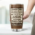 thumbnail image 6 of Funny Stepdad Gift from Kid, I Know We''re Not Biologically Related Saying, Rustic Quote Design 20oz Insulated Stainless Steel Tumbler for Father''s Day, Birthday, Christmas, 6 of 6