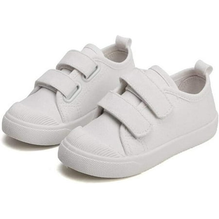 

Toddler Little Kid Boys and Girls Slip On Canvas School Sneakers Casual Walking Shoes
