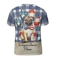 thumbnail image 2 of Patriotic Pug 4th of July Independence Paws All Over Print 3D Shirt Unisex Merch Dog Lover Gifts - 02010, 2 of 6