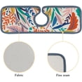 thumbnail image 5 of SKYSONIC Faucet Absorbent Mat 3 Pcs Tropical Leaves Pattern Kitchen Faucet Splash Catcher Washable Counter Drying Pads Behind Faucet for Kitchen Bathroom, 5 of 7