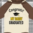 thumbnail image 4 of Inktastic Congrats My Daddy Graduated with Cap Boys or Girls Long Sleeve Baby Bodysuit, 4 of 5