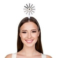 thumbnail image 4 of Creative Hair Comb Headband, 2025 New Brain Loading Headband Fashion Hair Comb Headband, Funny 'Loading' Rotating Hairpin for Women Girls, White, 4 of 6