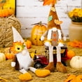 thumbnail image 3 of Fall Gnomes Decor, Halloween Handmade Plush Gnomes Faceless Doll with Dangling Legs for Thanksgiving Home Decoration on Farmhouse Tiered Tray, Mantle, Shelf Sitter or Side Table, 3 of 8