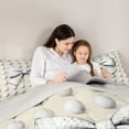 thumbnail image 5 of Erosebridal Golf Ball Sport 7pcs Bedding Comforter Set For Kids,Girls Cute Bowknot Queen Bedding Sets,Reversible lightgray, 5 of 7