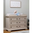 thumbnail image 2 of Pemberly Row Commode Double en Bois pour Chambre de Bébé, Ivoire Brossé, 2 of 5