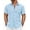 Beau Blue, variant on Mens Summer Button Down Shirts Short Sleeve Casual Summer Shirts Beach Wedding Shirts
