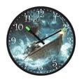thumbnail image 2 of Voice Activated Clock with Glow Light 12 Inch Large Silent Wall Clock Battery Operated for Home Decor Angry Sea Monster, 2 of 8