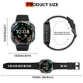 thumbnail image 6 of Cyberdyer Men's Smart Watch with Bluetooth Calling | IP68 Waterproof Fitness Tracker with 100+ Sports Modes & Health Monitoring | Perfect Thanksgiving & Christmas Gift for iPhone Android, 6 of 6