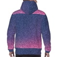 thumbnail image 7 of Lsque Violet Glitter Pattern Casual Men's Hoodie,Hooded Sweatshirt with Kangaroo Pocket,Pullover Hoodie-Small, 7 of 7