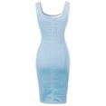 thumbnail image 7 of Made by Olivia Women's Sleeveless Basic Stretchable Denim Midi Dress, 7 of 7
