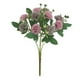 thumbnail image 2 of Flores artificiales de seda falsa, simulación de pintura al óleo de 10 cabezas, Crisantemo y Hortensia, Púrpura, 2 of 4
