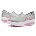 thumbnail image 5 of Domuza Womens Orthopedic Shoes Arch Support Slip on Non Slip Work Shoes Wide Width Mesh Stretch House Shoes Comfort 2026 New Orthopedic Shoes Light Gray 8.5（EU-41）, 5 of 6