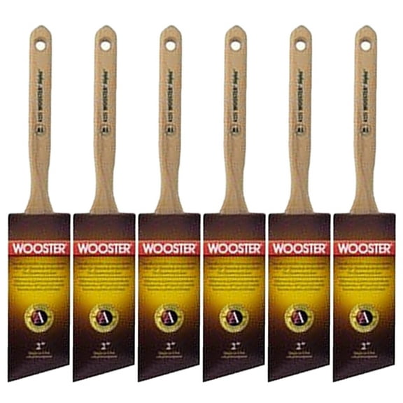 Wooster Genuine 2" Alpha Angle Sash Paintbrush 6-Pack, 4231-2-6PK