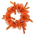 thumbnail image 2 of HWRETIE Corona de malla de calabaza de Halloween,guirnalda colgante para puerta para decoración espeluznante de Halloween y fiesta de otoño con acentos de calabaza, 2 of 6