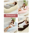 thumbnail image 3 of Momcozy Pregnancy Pillows for Women, Maternity Pillow for Side Sleeping, 57 inch Jersey Knit Cotton, 3 of 11