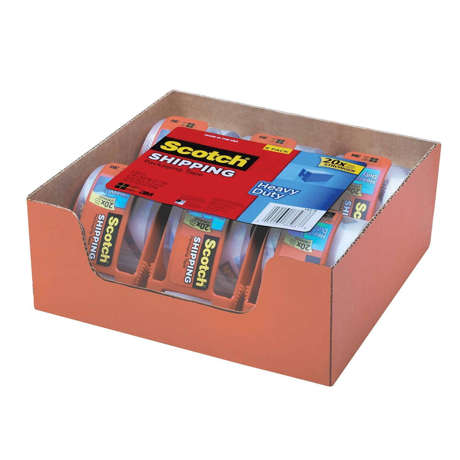 Scotch Packaging Tape 2x800 6 Rolls Supplies Supplies Mmm1426 3m Company