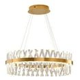 thumbnail image 5 of Bethel International LED Chandelier Gold Metal & Crystal, 5 of 5