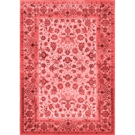 Ahgly Company Indoor Rectangle Persian Red Traditional Area Rugs, 8' x 12'