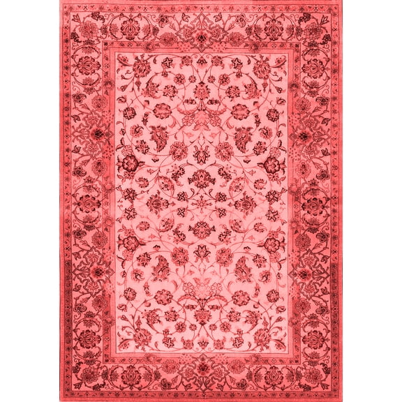 Ahgly Company Indoor Rectangle Persian Red Traditional Area Rugs, 5' x 7'