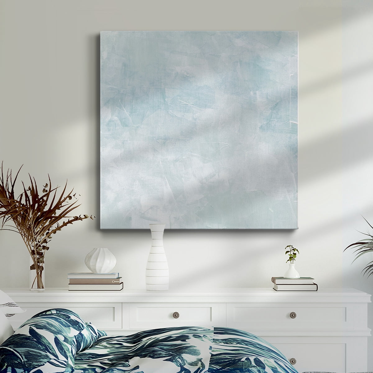 Wexford Home Drifting Blue II-Premium Gallery Wrapped Canvas, 40" x 40" - Ready to Hang