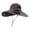 Dark Gray, variant on Solar Fan Fishing Hat Wide Brim Cooling Sun Protection Outdoor Safari Cap with Dual Powered Fans Light Gray