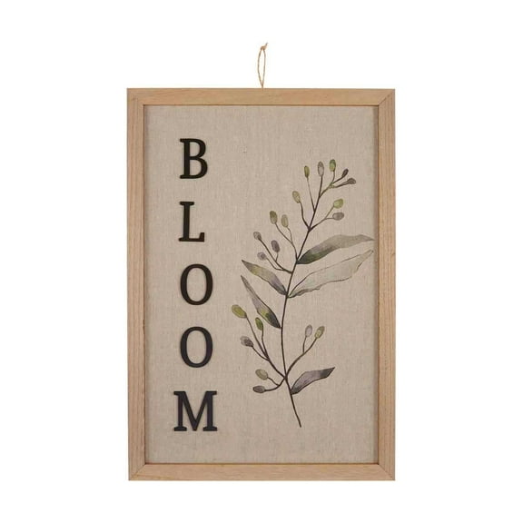 Bloom Hanging Wall Sign Spring Home Decor