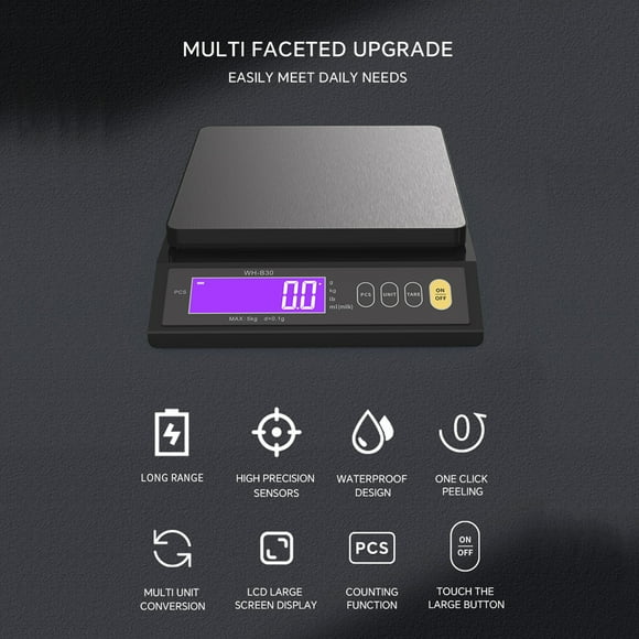 Weighing Tool,Kitchen Scale With Off Unit Conversion Scale With Tare Scale Ip67 Unit Conversion Function With Tare Auto Ip67 Waterproof Kitchen Auto Power Off Tare Auto Power Buzhi Scale Scale Dsfen