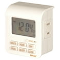 Woods 2Conductor Indoor Digital 7Day Lamp Timer, White, 50008