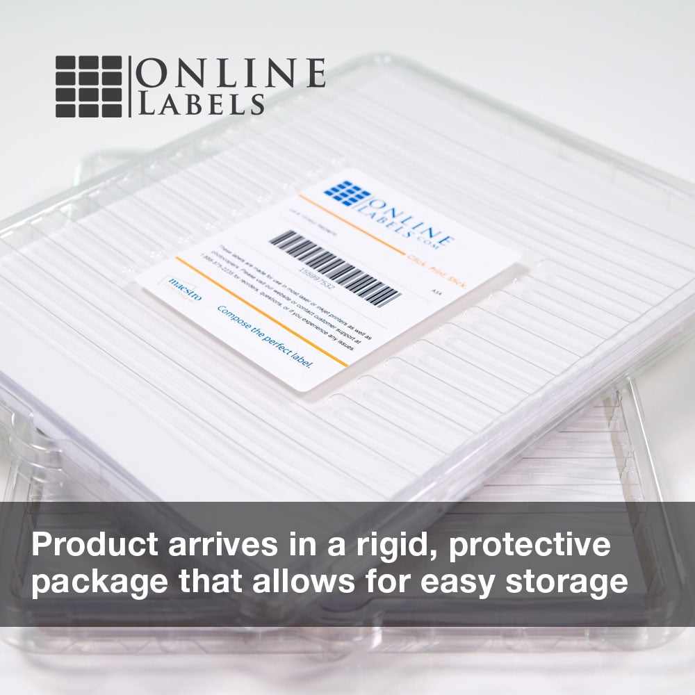 Online Labels - Door Hangers - 8.5" x 3.66" - Cardstock - Pack of 300, 100 Sheets - Inkjet/Laser Printer