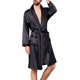 thumbnail image 2 of KapokDressy Mens Satin Robe,Soft Silk Long Sleeve House Kimono Bathrobe Sleepwear Loungewear,Robe or Robe Set, 2 of 5