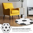 thumbnail image 3 of unbranded Tapete Redondo Decorativo Estampado Fútbol Para Con Textura Cómoda Y Acabado Detallado, 3 of 6