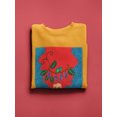 thumbnail image 3 of Pastell Fiery Haired Woman Sweatshirt Women's -Hulya Ozdemir Designs, Female Large, 3 of 4