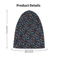 thumbnail image 4 of JUNZAN Shells and Seaweed Pattern Kid's Soft Beanie Hat Toddlers Winter Cute Cuff Baggy Hip-hop Hat Boys Girls Youth Knit, 4 of 7