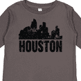 thumbnail image 4 of Inktastic Houston Skyline Grunge Boys or Girls Long Sleeve Toddler T-Shirt, 4 of 5