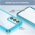 thumbnail image 4 of Case for Samsung Galaxy A54 5G Phone Case Slim Dropproof [Defend from Drop/Scratch/Slip/Fingerprint] Clear Acrylic Hard Back Soft TPU Bumper Hybrid Phone Cover for Samsung Galaxy A54 5G-Crystal Blue, 4 of 16