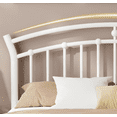 thumbnail image 4 of Winkalon Full Size Metal Platform Bed Frame with Victorian Style Iron-Art Headboard, Easy Assembly, Under Bed Storage, No Box Spring Required, White, 4 of 8