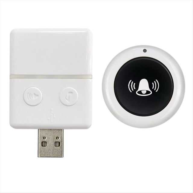 Timbre Inalámbrico Timbre Inteligente USB Timbre de Puerta Receptor de Timbre Inalámbrico de Noche para Llamada de Atención de Cama