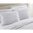thumbnail image 3 of Chezmoi Collection Frederick 3-Piece Lightweight Cooling Quilt Set, Bamboo Fiber Medallion Embroidery Quilted Coverlet Set (Queen, White), 3 of 5
