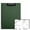 Green, variant on Single Pack Folding Clipboard, 360° Cover Storage Folder with Double Strong Metal Clips, Durable PP Clipboard for Students & Professionals Pink