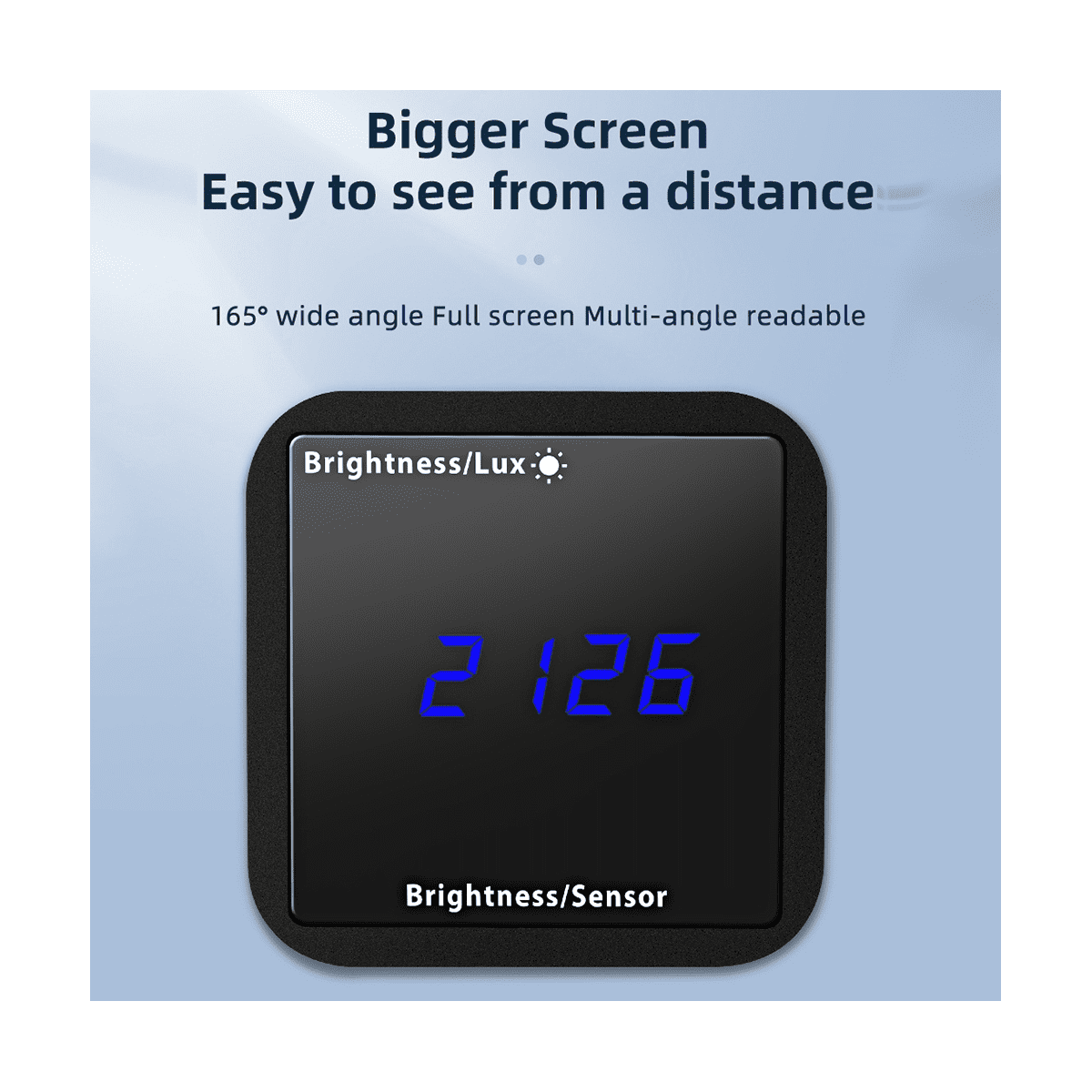 Tuya ZigBee Light Sensor Brightness Detector with Temperature Humidity Detection Display Security Linkage