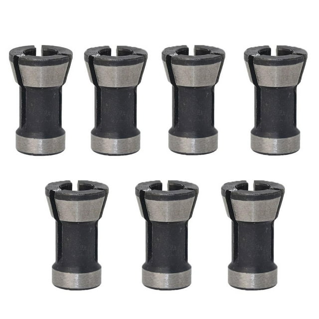 Paquete De 7 Mandril De Conversión De De Fresado, Enrutador Para Carpintería, Adaptador De Fresado, Herramienta De Corte Para De Grab 6.35mm