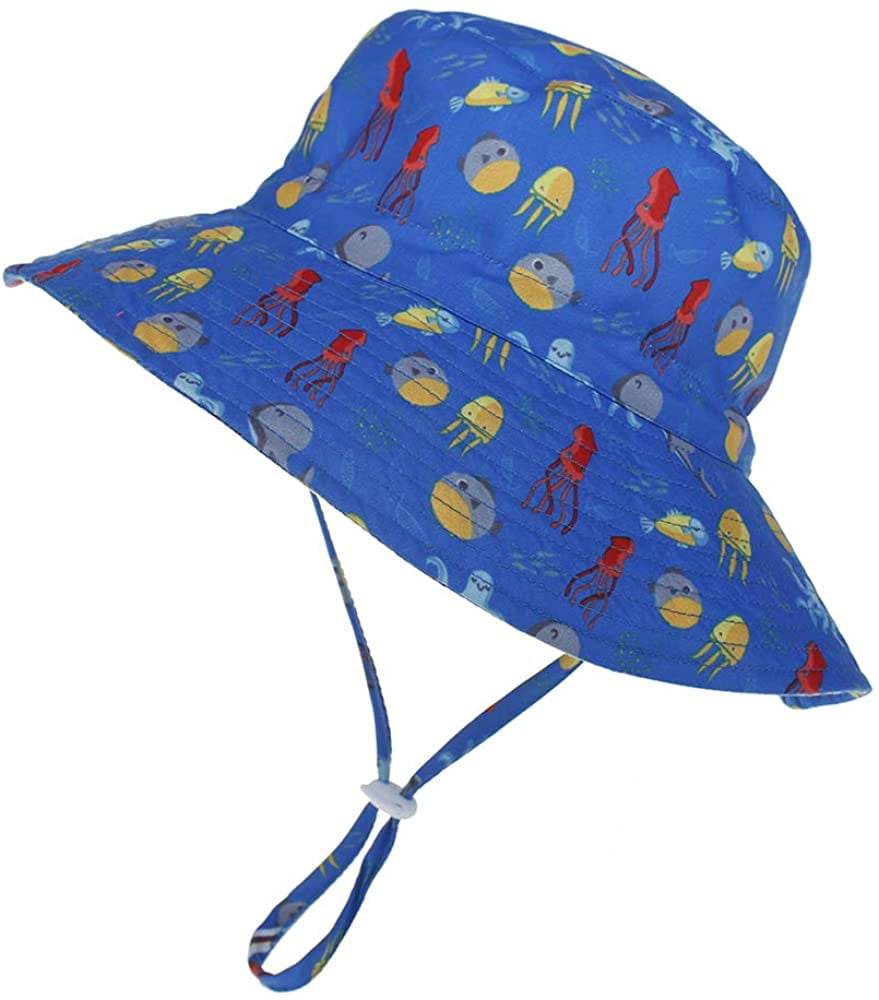 Baby Sun Hat Breathable Summer Sun Protection Bucket Hat Infant Kids Boy Girl UPF 50 